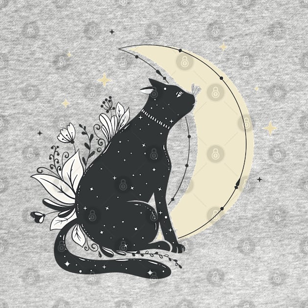 Moonlight cat by CatMarceline